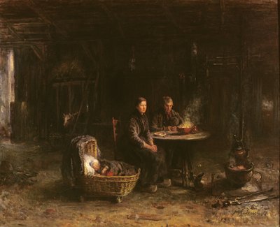 Lunch at a Farm in Karlshaven near Delden by Isaac Israels